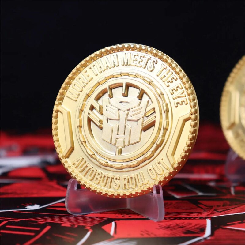 Transformers Autobot and Decepticon 24k Gold Plated Medallions